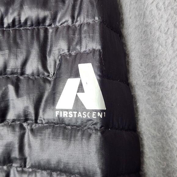 Eddie Bauer Jacket Mens Medium Black First Ascent Down Lightweight Puffer - Picture 8 of 13